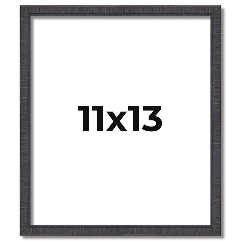 11x13 Frame Brown Picture Frame - Complete Modern Photo Frame Includes