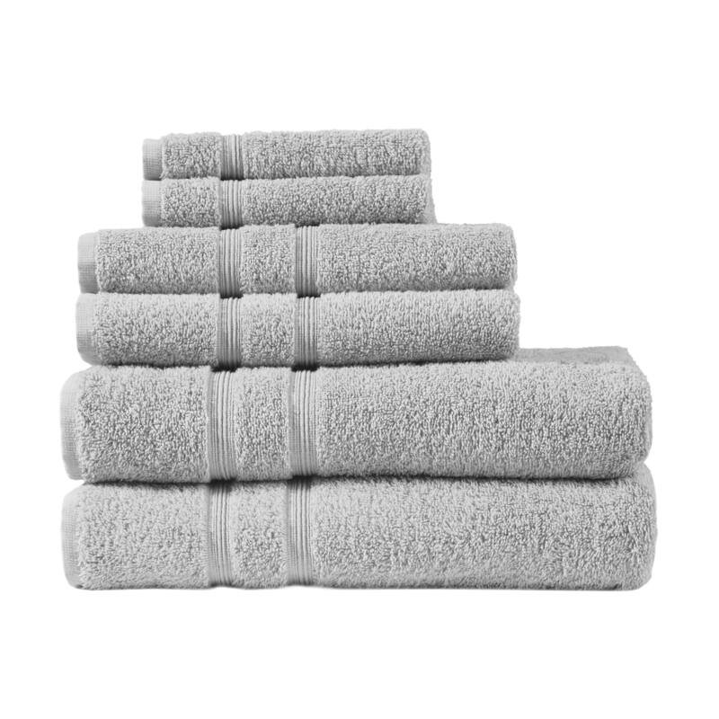 Aegean 100-percent Turkish Cotton 6 Piece Towel Set by 510 Design