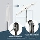 preview thumbnail 128 of 142, Holme 9-foot Steel Market Patio Umbrella with Tilt-and-Crank