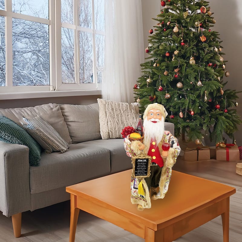 20" Wine Anyone Claus