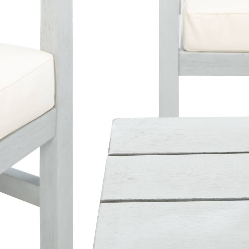 SAFAVIEH Outdoor Citlali 4-Piece Conversation Set with Accent Pillow - 50W x 29D x 29H