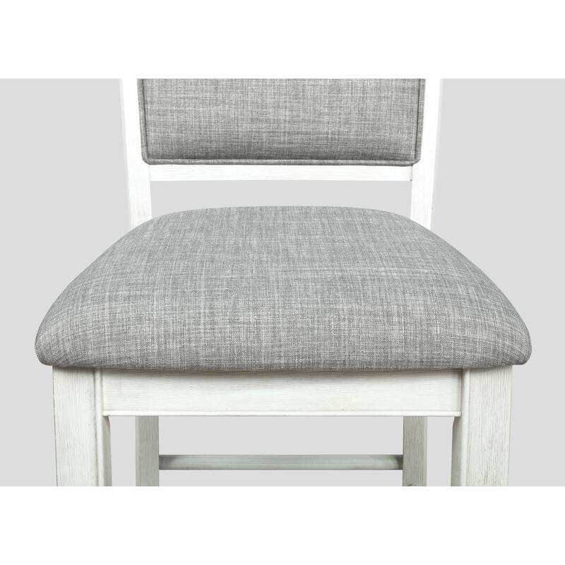 Omari Chalk White Modern Square Counter Height Set
