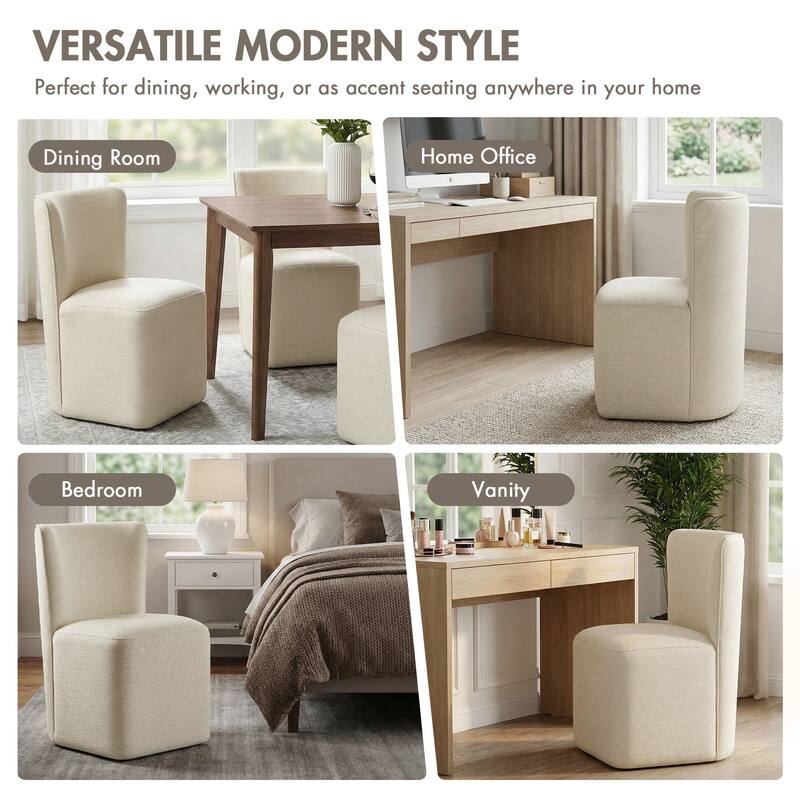 INK+IVY Lyra Dining Chair with Castors - N/A