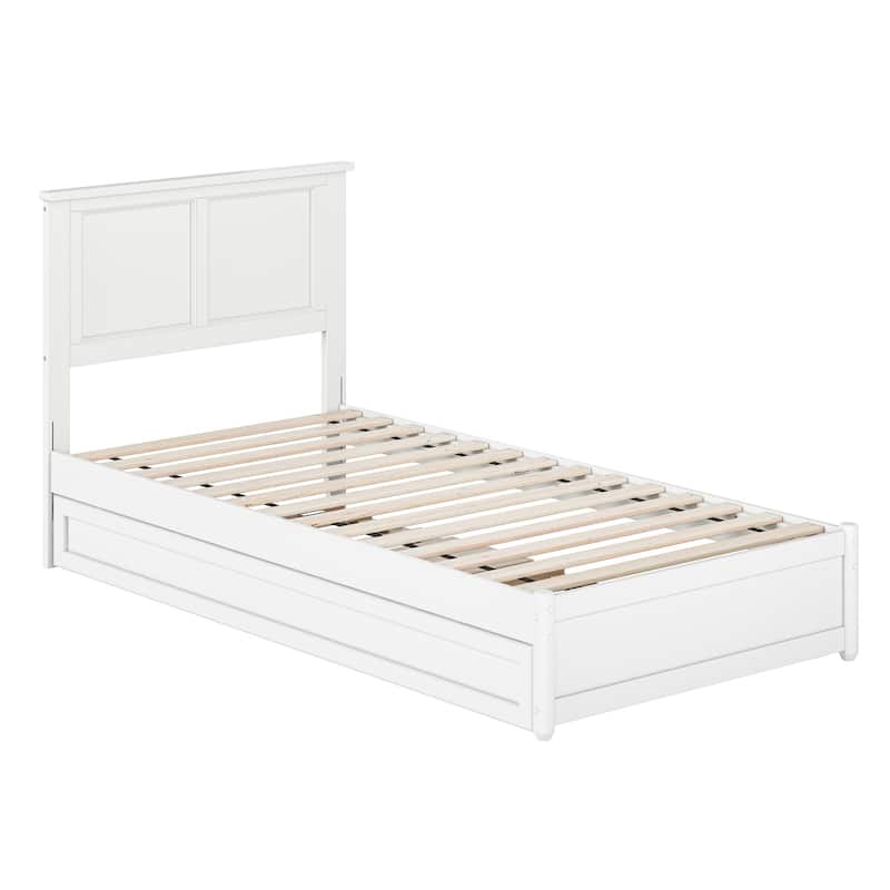 Felicity Platform Bed with Panel Footboard and Twin XL Trundle