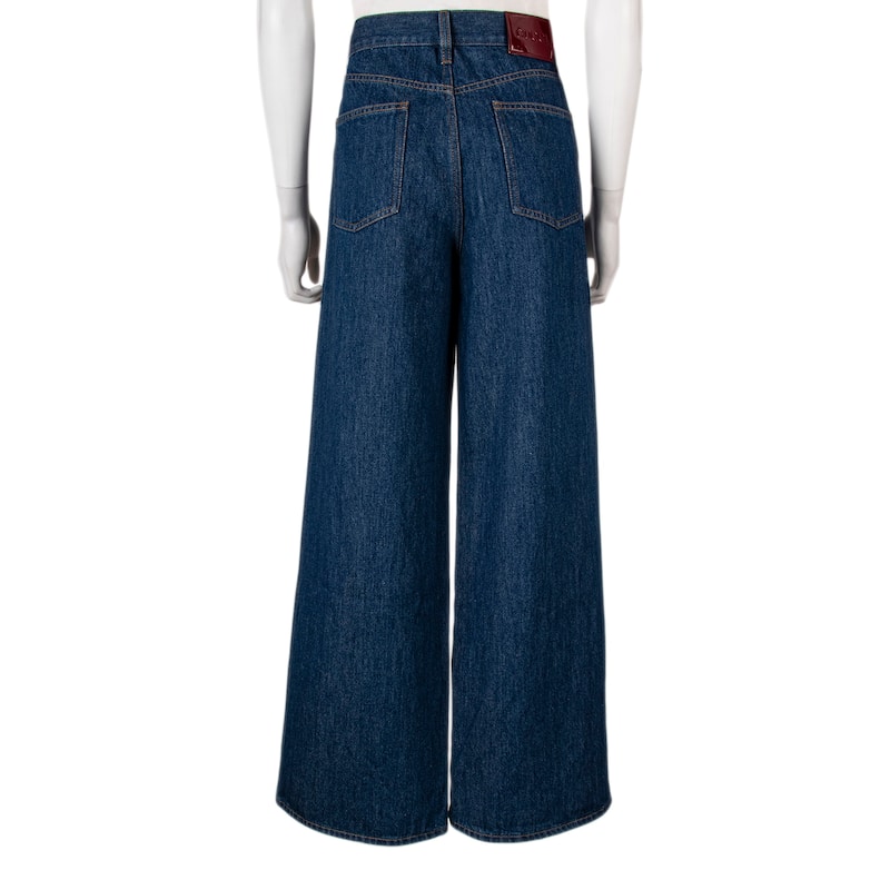 Gucci Wide Leg Denim Trousers