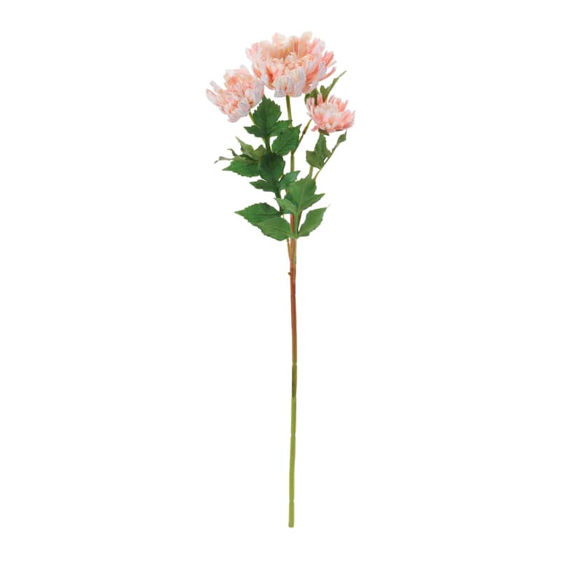 Mum Floral Artificial Sprays - 27.25" - Blush Pink - Set of 4