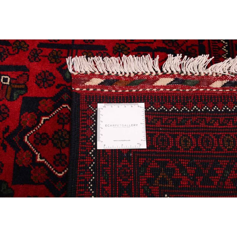 ECARPETGALLERY Hand-knotted Finest Khal Mohammadi Red Wool Rug - 4'11 x 6'9