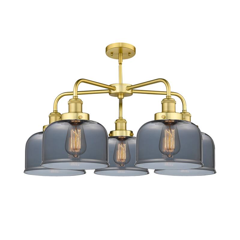 Innovations Lighting Bell - 5 Light 26" Stem Hung Chandelier