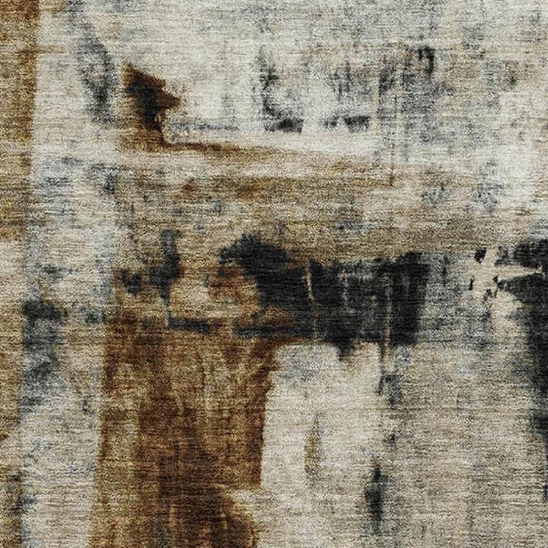 HomeRoots Abstract Transitional Rectangle Area Rug - 5' X 8'