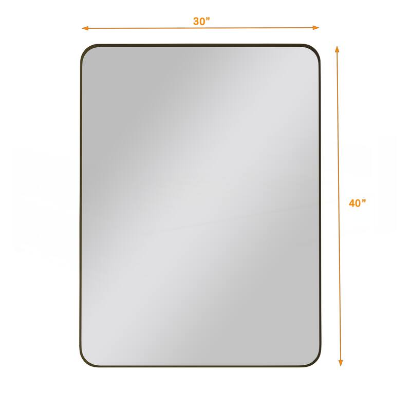 Wall Mirror Square Mirror Metal Framed Mirror