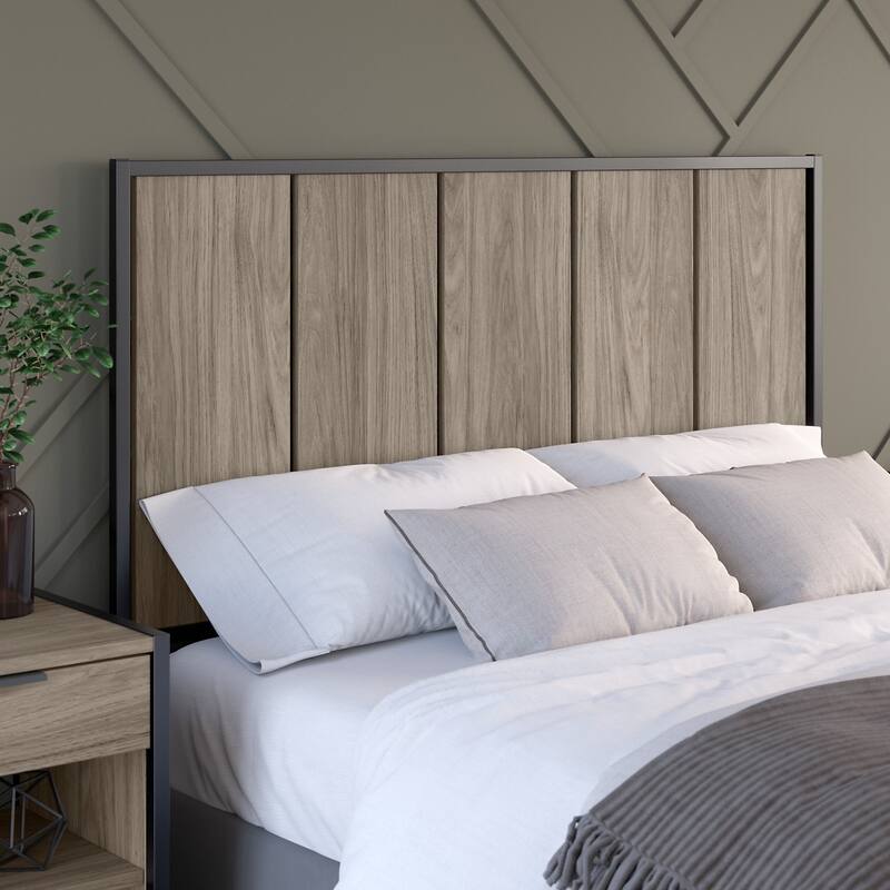 Atria Full/Queen Size Headboard by Bush Furniture - Modern Hickory