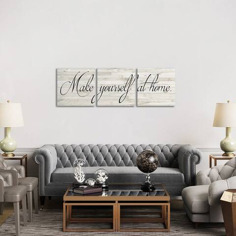iCanvas "Family Inspiration IV" by Alicia Ludwig 3-Piece Canvas Wall Art Set