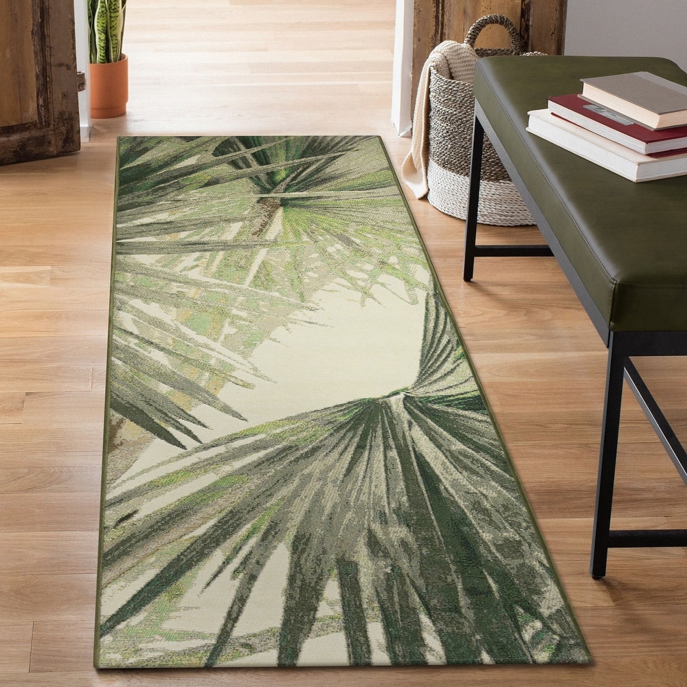 Liora Manne Marina Palm Fan Indoor/Outdoor Rug