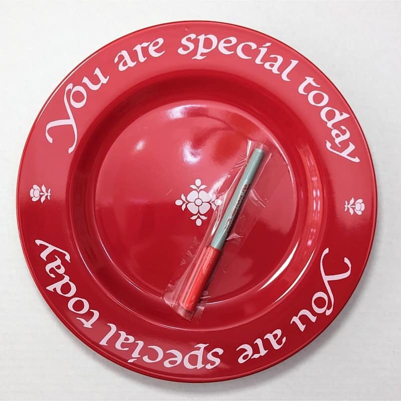 Waechtersbach You Are Special Today Red Plate