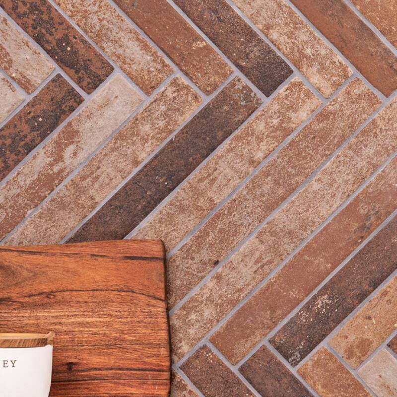 Ackland AKNPTMON2X18M-CA Montello - 2" x 18" Porcelain Brick Floor and