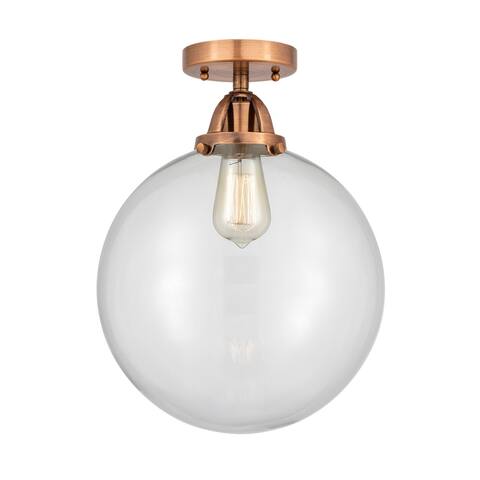Innovations Lighting Nouveau 2 Beacon - 1 Light 12" Semi-Flush Mount