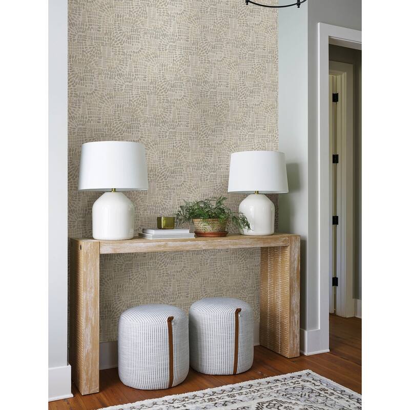 A-Street Prints Wanderer Dove Mosiac Wallpaper