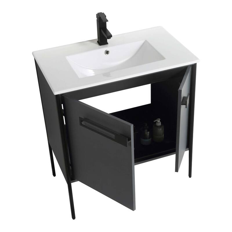 Fine Fixtures Oakville Bathroom Vanity with White Ceramic Sink