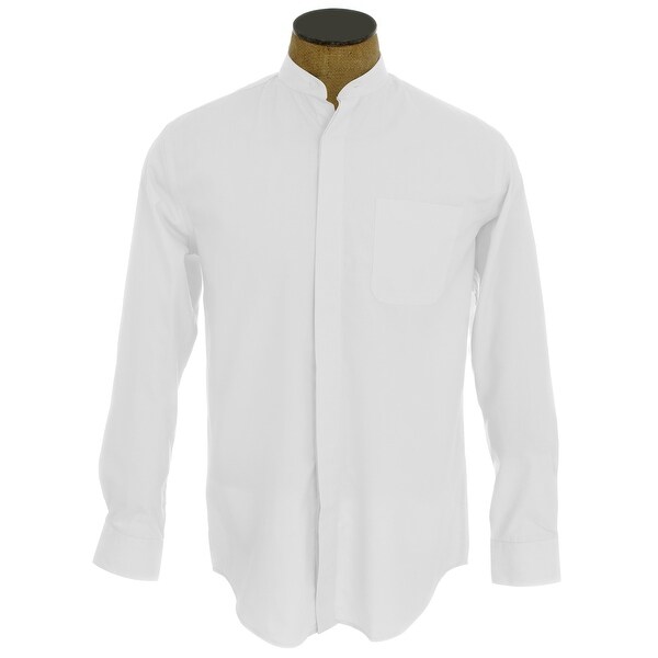 mens white collar dress shirt