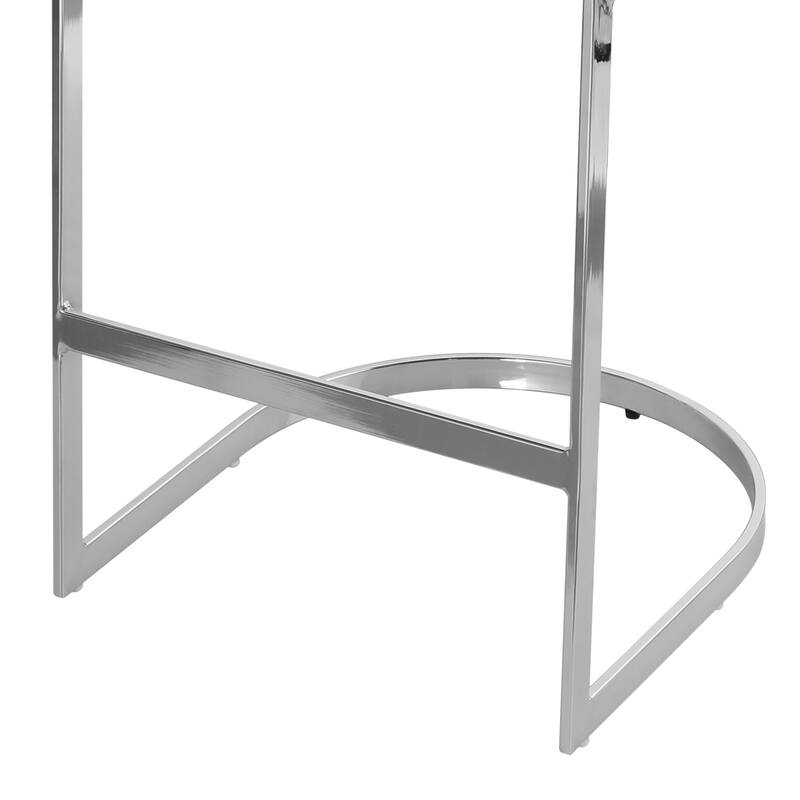 26" Upholstered Bar Stools, Counter Height Stools - 18.11"W x 19.69"D x 37.4"H