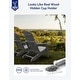 preview thumbnail 18 of 78, WINSOON All Weather HIPS Folding Adirondack Chair with Ottoman, 5-Gear Adjustable Backrest and Retractable Ottoman Set of 4