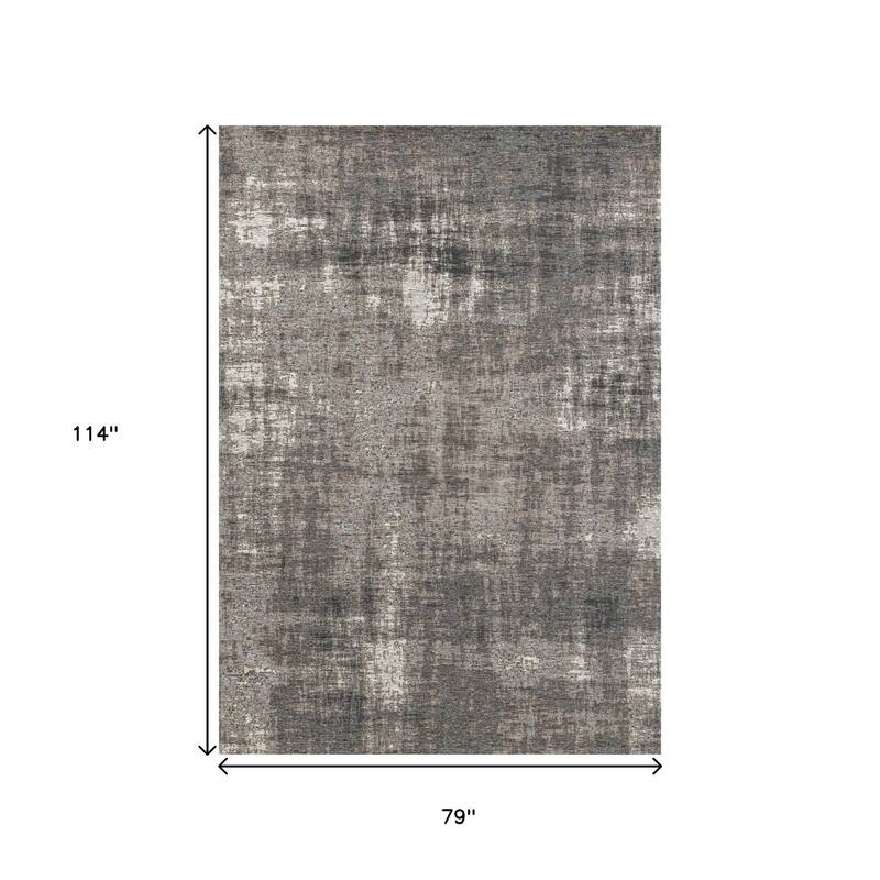 HomeRoots Abstract Modern Rectangle Area Rug