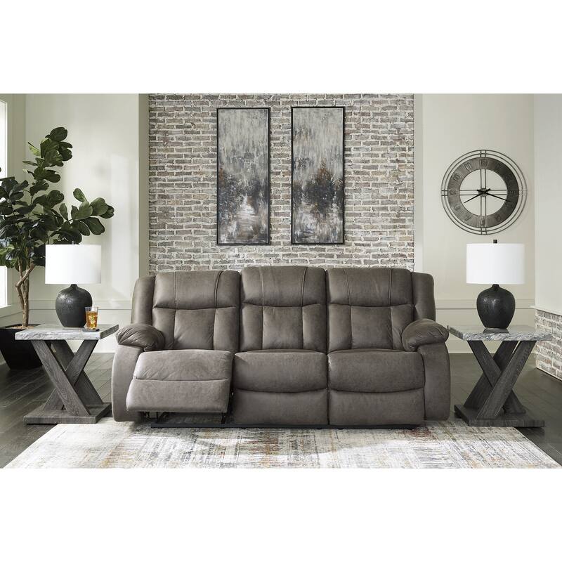 Signature Design by Ashley First Base Gray 3-Piece Upholstery Package - 86"W x 40"D x 41"H