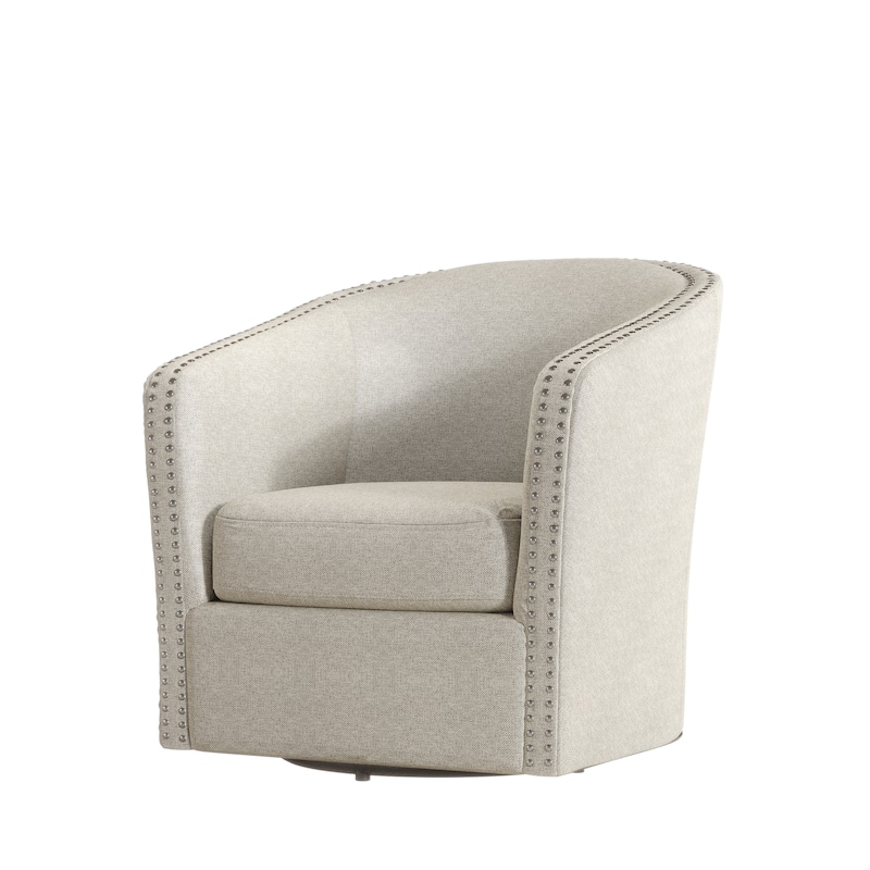 Maya Modern Fabric Swivel Chair by Christopher Knight Home - 30.25" W x 31.25" L x 31.25" H