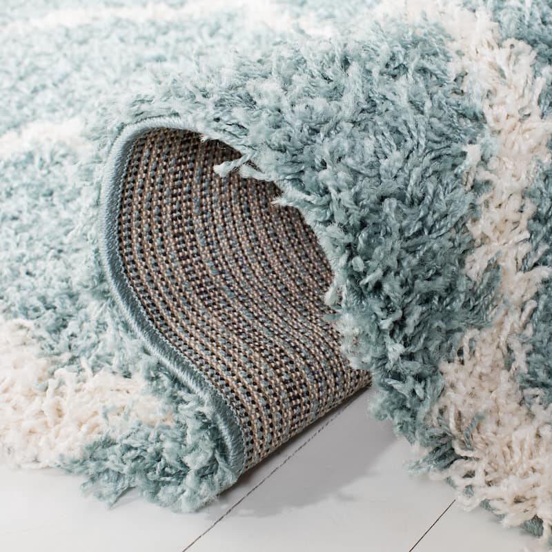 SAFAVIEH Dallas Shag Hacer Trellis 1.5-inch Thick Rug