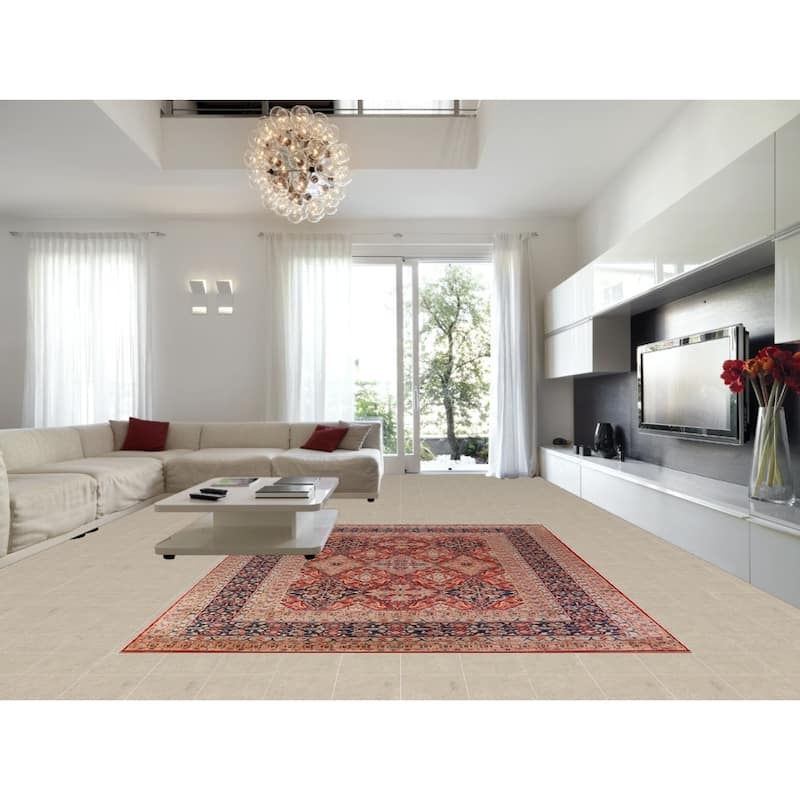 Vegetable Dye Ziegler Rug Handmade Traditional Wool Carpet - 9'0"x 12'2"