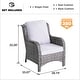 preview thumbnail 47 of 67, OVIOS 2-piece Patio Wicker Chairs Set