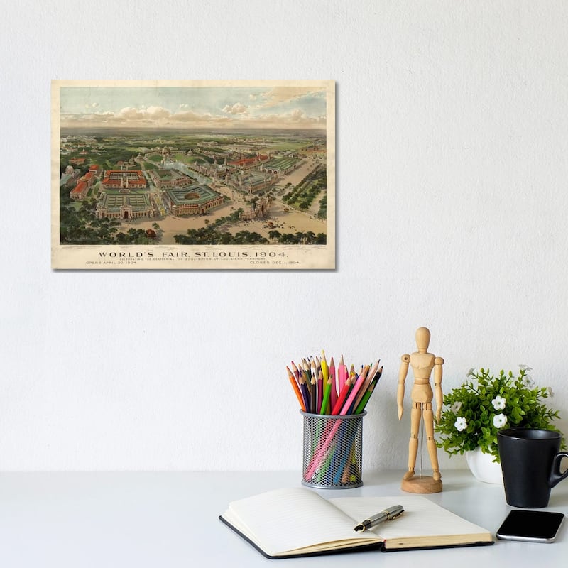 iCanvas "St. Louis World's Fair, 1904" by Vintage Apple Collection Canvas Print - 8x12x0.75