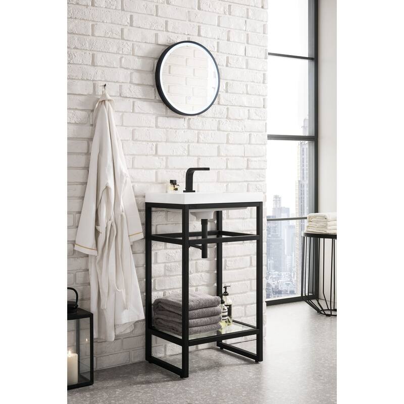 James Martin Vanities C105V20WG Boston 19-5/8" Rectangular Stainless