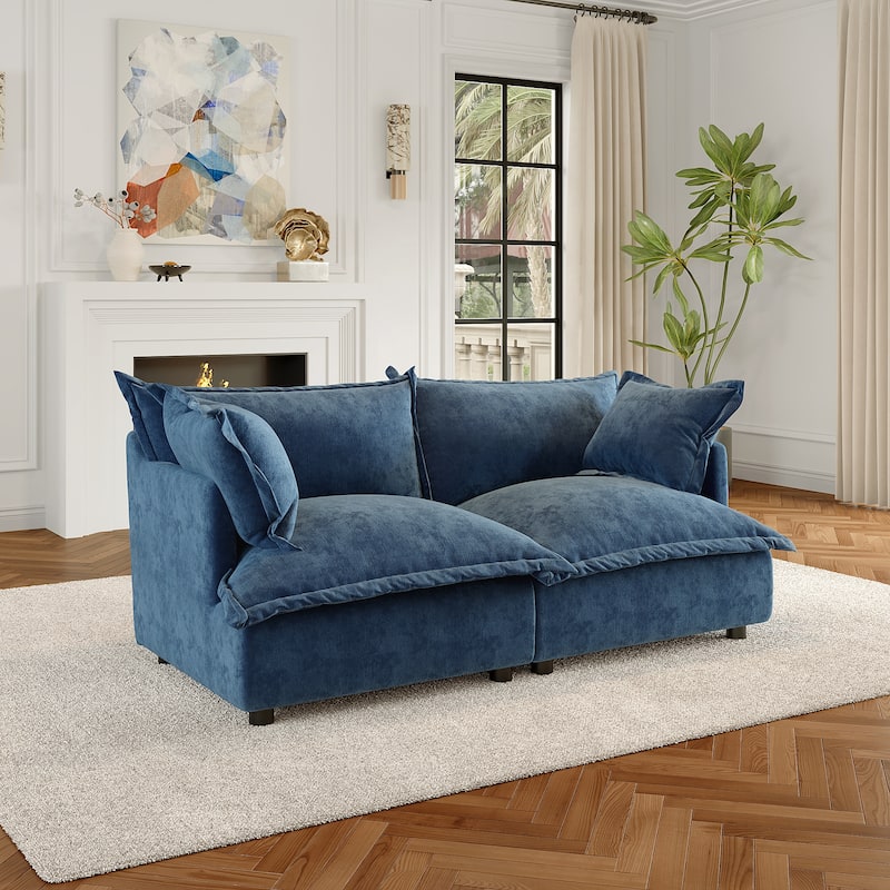 Cloud Chenille Upholstered Modular Sectional Sofa