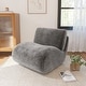 preview thumbnail 29 of 35, UIXE 33" Swivel Upholstered Aceent Chair Comfy Slipper Chair