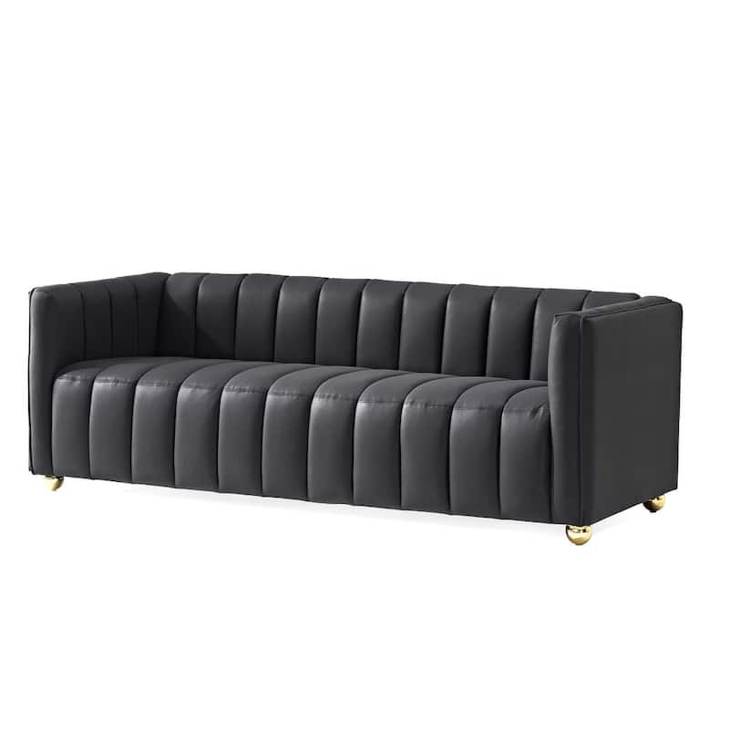 Channel Tufted Glam Indoor Living Room Sofa