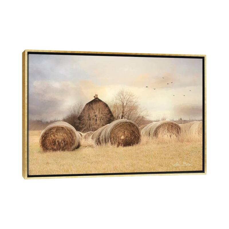 iCanvas "Thank a Farmer" by Lori Deiter Framed Canvas Print - Gold - 26x40
