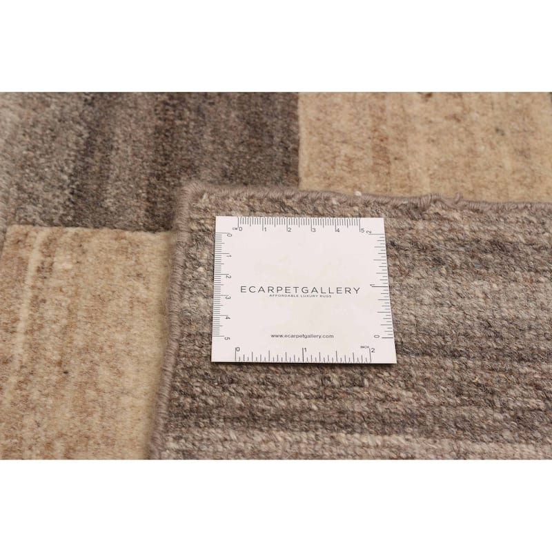 ECARPETGALLERY Hand-knotted Opulence Grey Silk, Wool Rug - 7'10 x 9'9