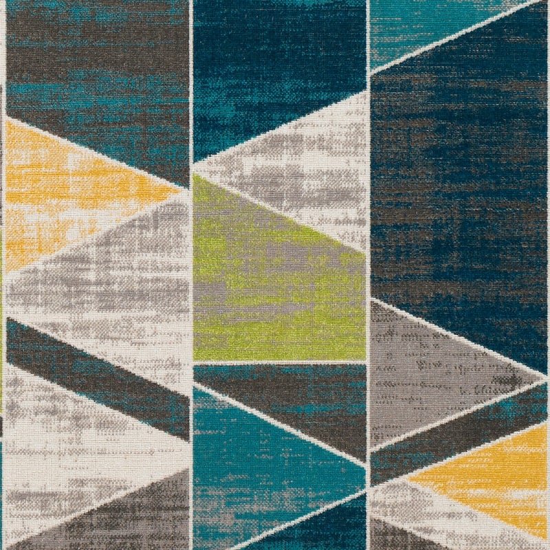Livabliss Mid-Century Modern Rafetus Geometric Area Rug