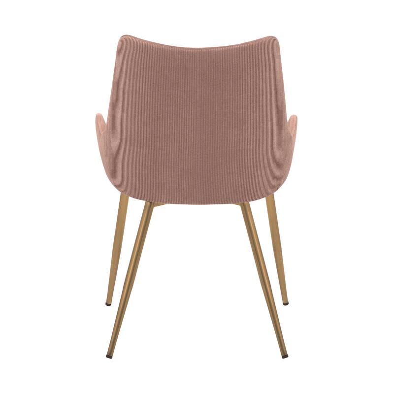 Avery Upholstered Dining Chair with Gold Legs