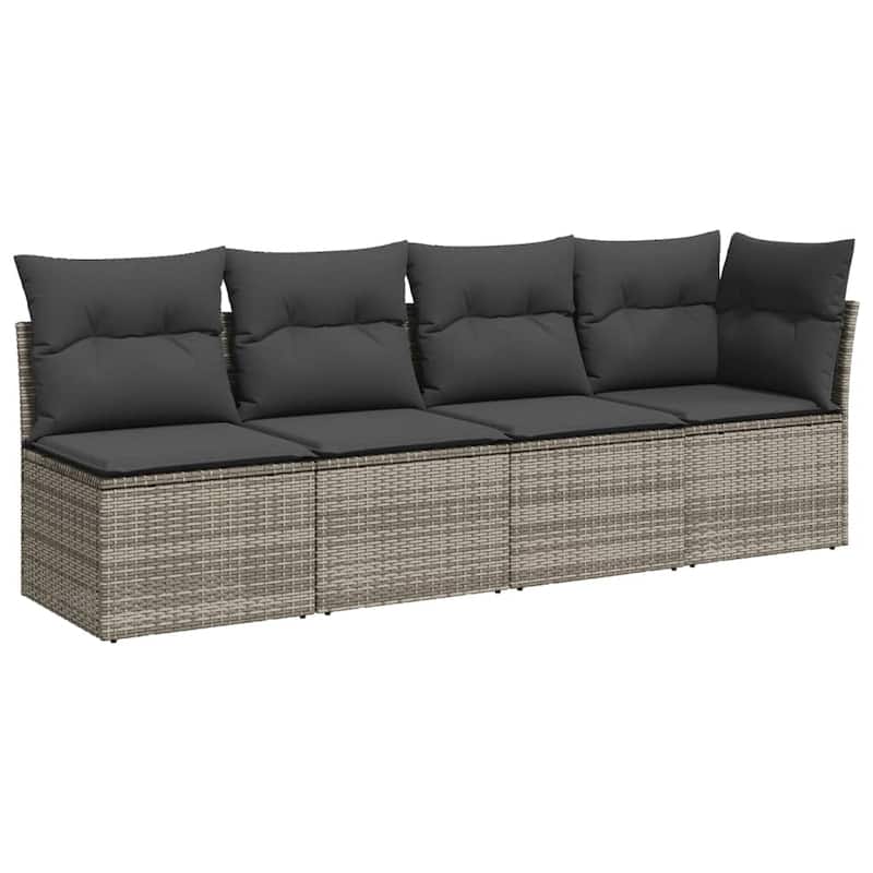 8 Piece Patio Sofa Set with Cushions - 21.7 x 39.4 x 28.7 in