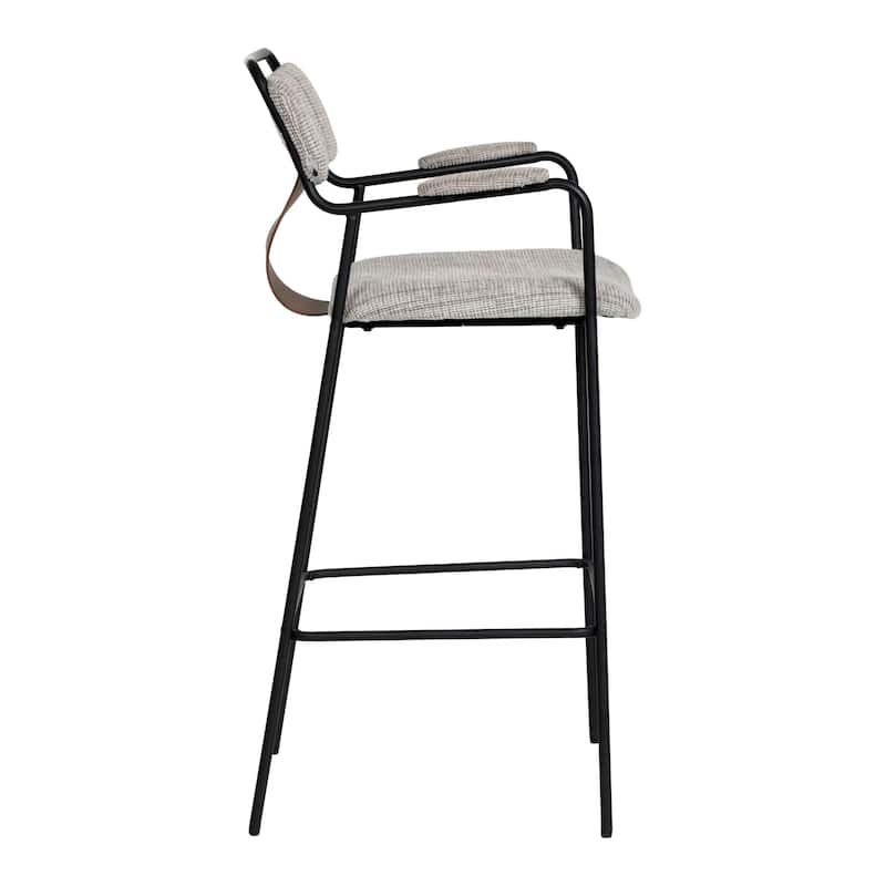 Couva Barstool Gray Tweed