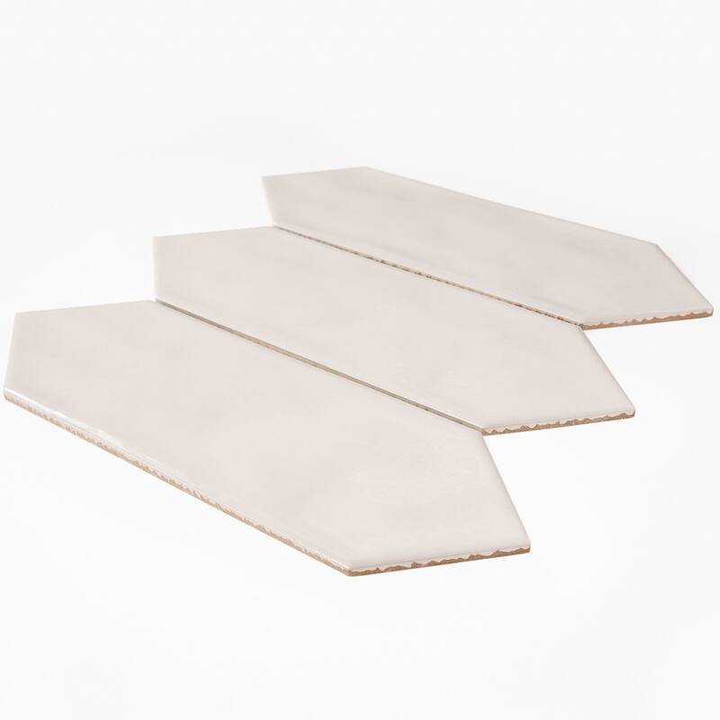 Forio 4" x 12" Picket Glossy Porcelain Mosaic Tile