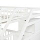 preview thumbnail 8 of 6, Twin Over Full Bunk Bed, Wood L-Shaped Bunk Beds with Storage Stairs,Bunk Bed Frame with Guardrails and Ladder,White
