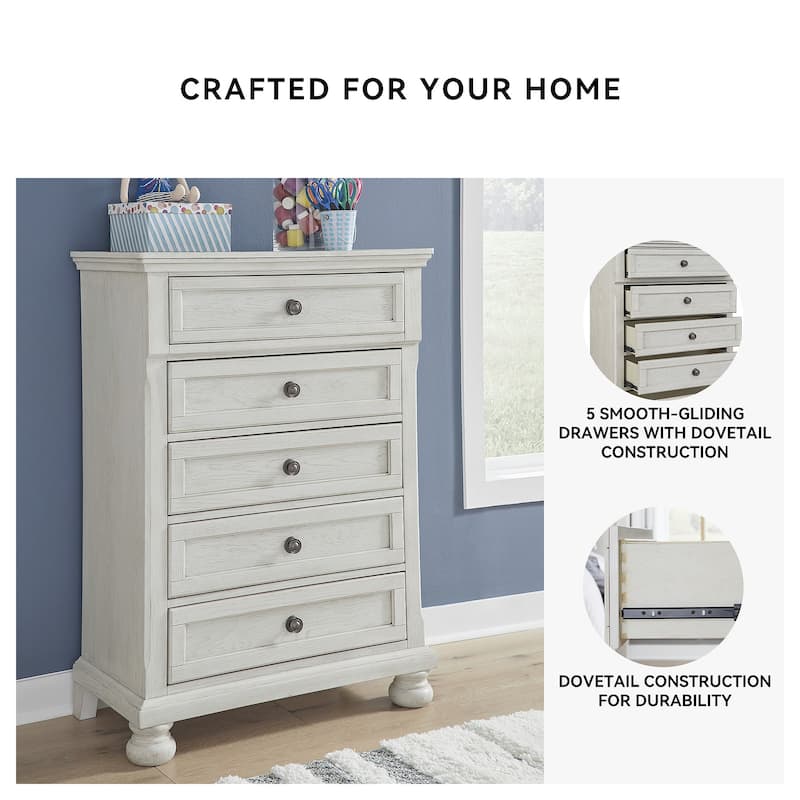 Signature Design by Ashley Robbinsdale White Dresser