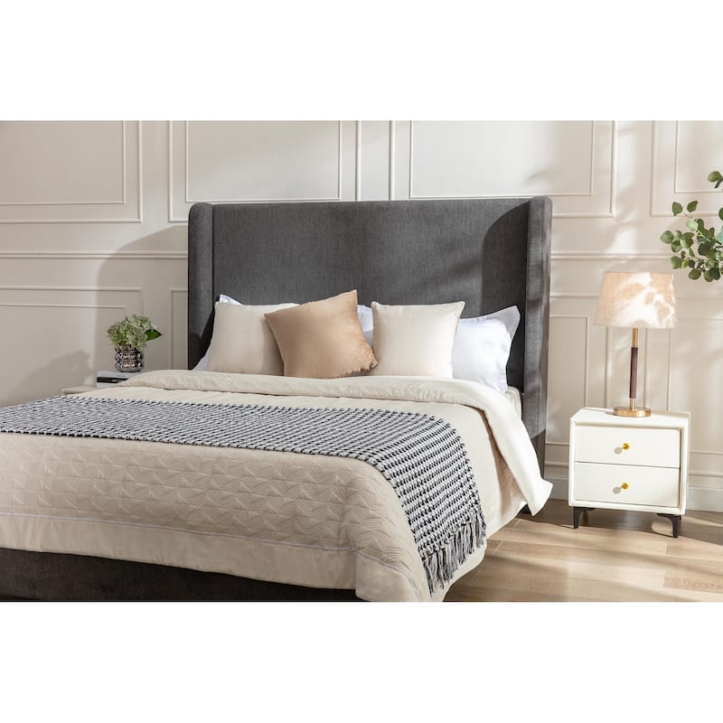Queen 54" High Headboard Harper Tall Headboard Upholstered Bed