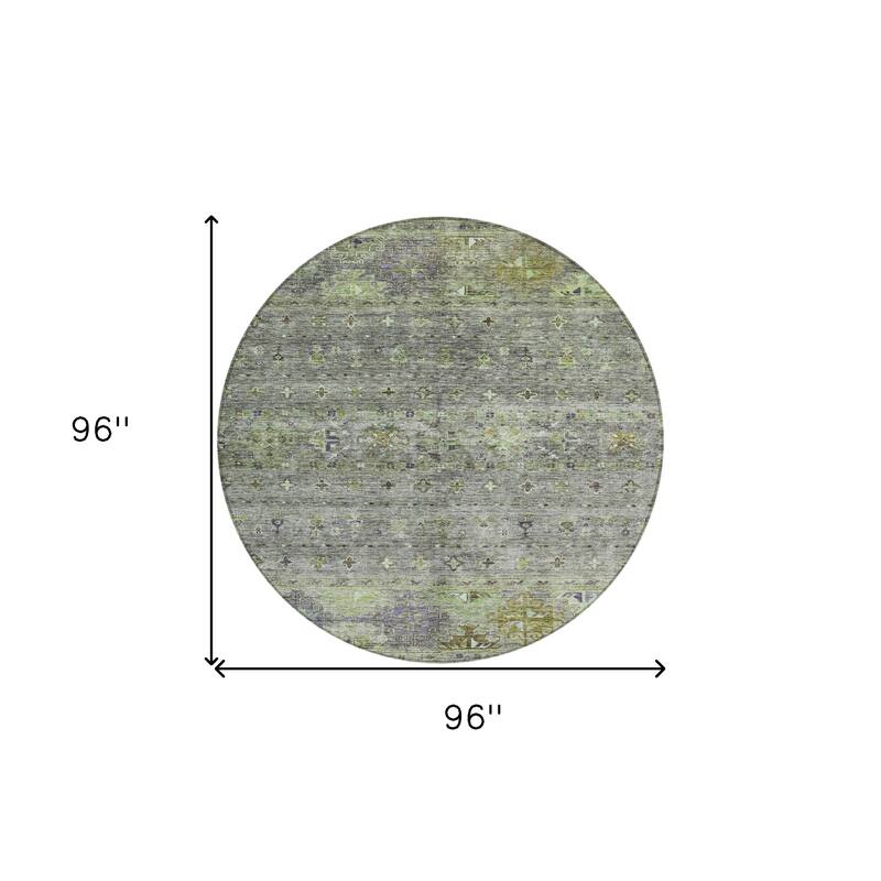 HomeRoots Floral Transitional Rectangle Outdoor Rug