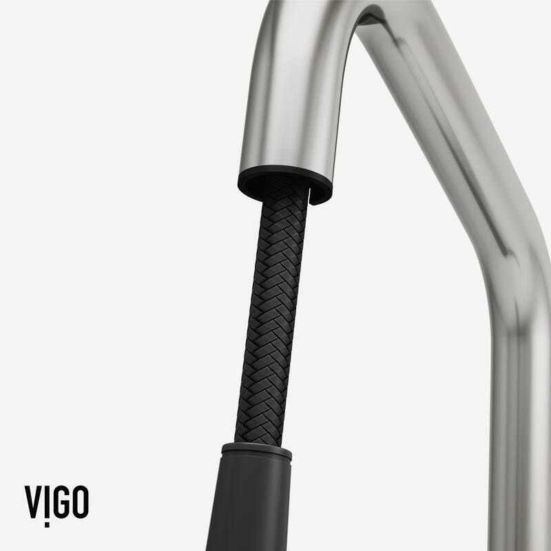 VIGO Utopia 14" H Single Handle Pull-Down Sprayer Kitchen Bar Faucet