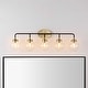 preview thumbnail 40 of 154, JONATHAN Y Bevin Contemporary Transitional Iron/Glass LED Vanity Light