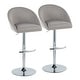 preview thumbnail 7 of 84, Porch & Den Livesey High Back Adjustable Bar Stool with Rounded T Footrest (Set of 2)